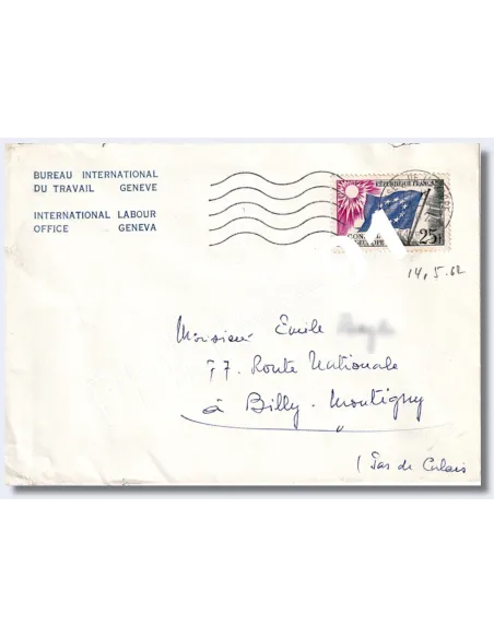 Lettre du Bureau International du Travail de Genève, lettres d'Europe