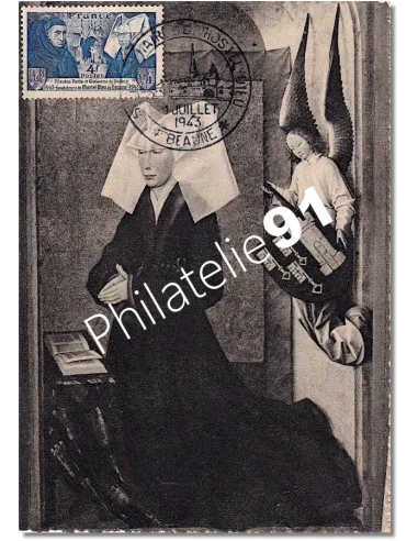 Carte maximum de France - Hôtel-Dieu de Beaune