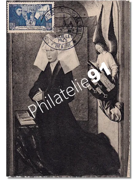 Carte maximum de France - Hôtel-Dieu de Beaune