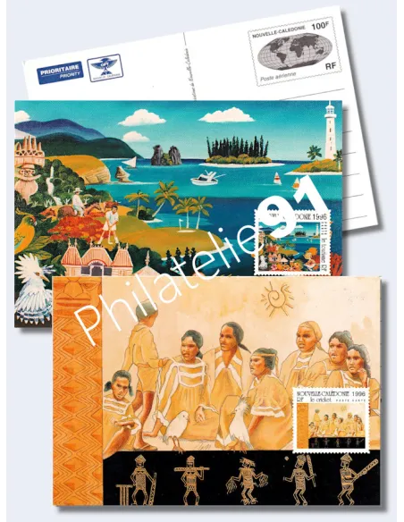 Lot de 2 Prêt à poster de Nouvelle-Calédonie, Lettres des Dom-Tom