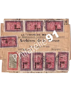 bande de journal de Madagascar, lettres colonies