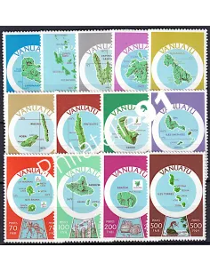 Timbres de Vanuatu n° 583 à 595, Timbres des colonies Françaises