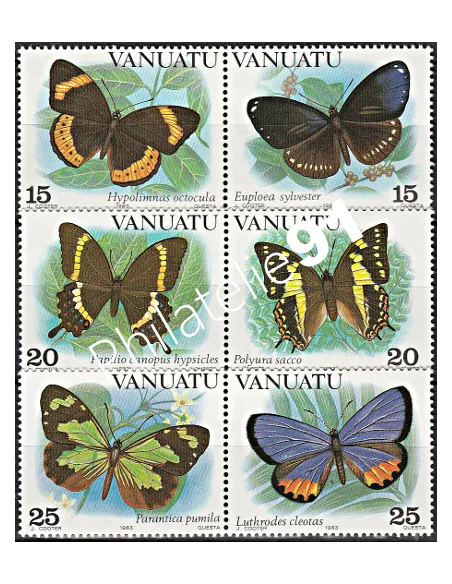 Timbre de Vanuatu n° 666 à 671 - Timbres des colonies Françaises
