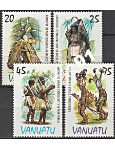 Timbres de Vanuatu n° n° 705 à 708 - Timbres des colonies Françaises