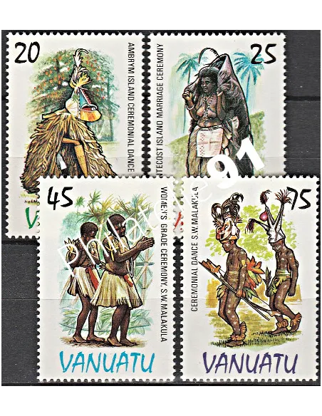 Timbres de Vanuatu n° n° 705 à 708 - Timbres des colonies Françaises