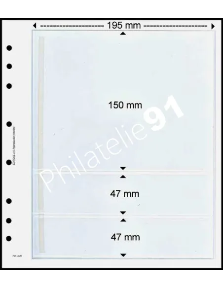 FEUILLES NEUTRES - 3 POCHES - AV COMPO A-5