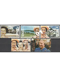 Timbres de Vanuatu n° 878 à 882, Elizabeth II, Timbres des colonies