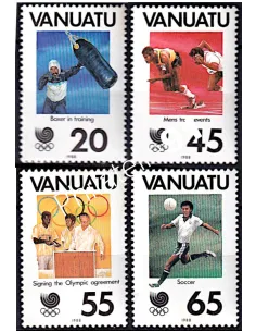 Timbres de Vanuatu n° 806 à 809, J.O., Timbres des colonies Françaises