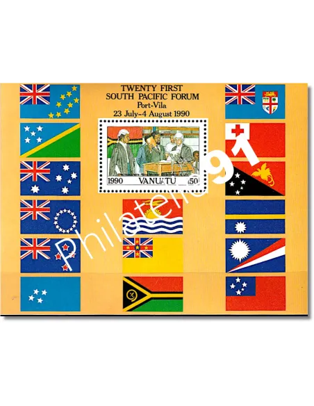 Bloc de Timbres de Vanuatu n° n° 16 - Timbres des colonies Françaises