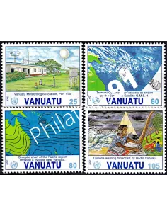 Timbres de Vanuatu n° 887 à 890, colonies Françaises