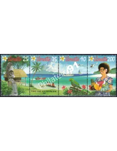 Timbres de Vanuatu n° 955 à 958, tourisme, colonies Françaises
