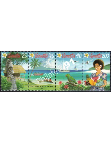 Timbres de Vanuatu n° 955 à 958, tourisme, colonies Françaises