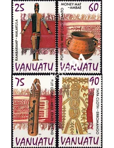 Timbres de Vanuatu n° 985 à 988, colonies Françaises