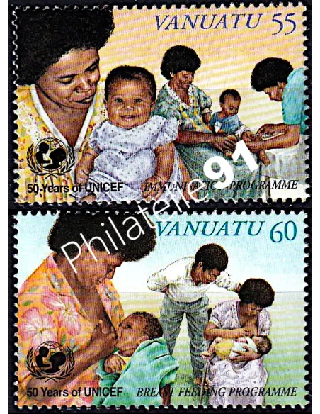 Timbres de Vanuatu n° 1003-1004 - Timbres des colonies Françaises
