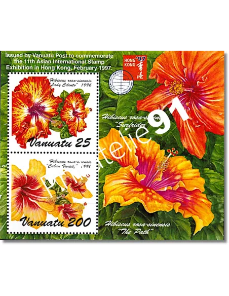 Bloc de Timbres de Vanuatu n° n° 29 - Timbres des colonies Françaises
