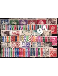 Année complète de timbres de France de 1945, collection Timbres France