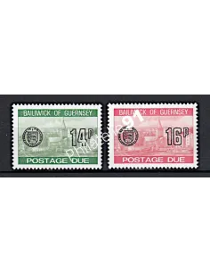 Guernesey, Timbres-Taxe n° 28 à 29, collection timbres Europe