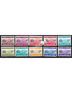 Guernesey, Timbres-Taxe n° 18 à 27, collection timbres Europe