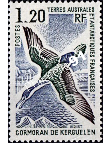 Timbre des TAAF n° 59, Cormoran de Kerguelen, Collection timbres DOM TOM