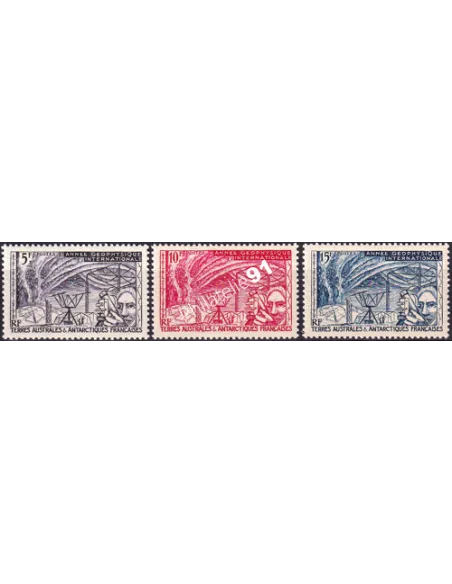 TAAF, n° 8 à 10, collection timbres Dom-Tom