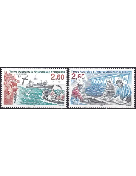 TAAF, n° 233 à 234 (Issus de Triptyque), Collection timbres Dom-Tom