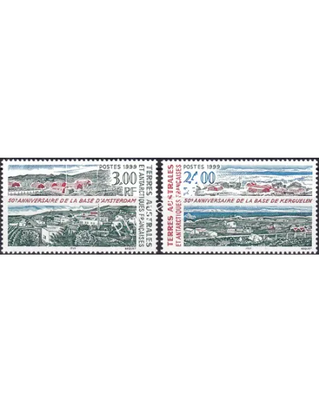 TAAF, n° 246 à 247, issus de triptyque, Collection timbres Dom-Tom