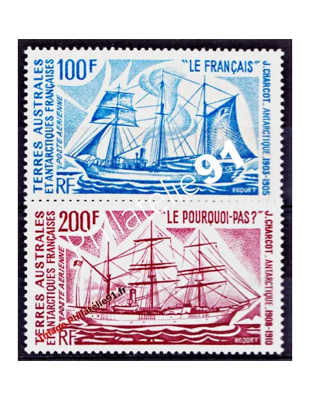 TAAF -  P.A. n°  38 et 39 - Bateaux d'expéditions de J. Charcot