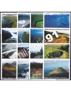 TAAF, n° 478 à 493, issus de carnet de voyage, timbres Dom-Tom