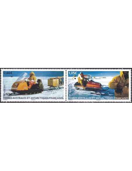 TAAF, Paire n° 737 à 738, issue de feuille F737, timbres Dom-Tom