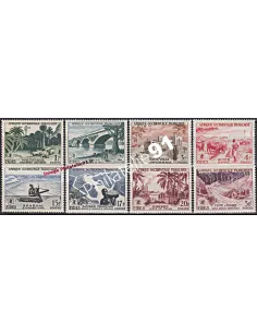 A.O.F. n° 54 à 61,Série F.I.D.E.S, timbres des colonies françaises