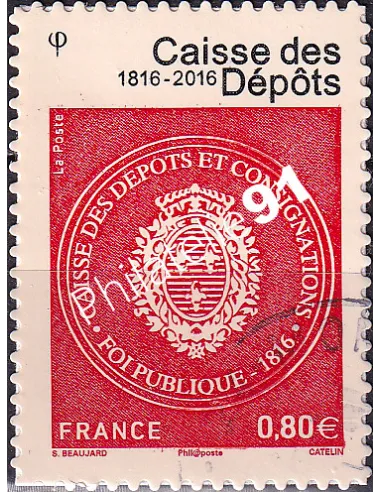 Adhésif n° 1269A oblitéré, Caisse des dépôts, Timbres France