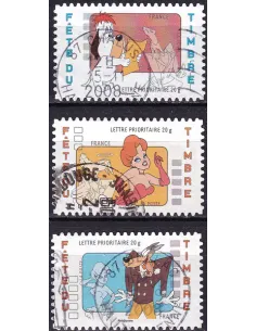Timbres adhésifs n° 160 à 162 oblitérés, collection timbres France