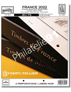 -                      2022  -   JEU  FS FRANCE - 2ème semestre 2022 (liseré noir, avec visuel des timbres, sans pochette)
