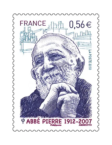Timbre n° 4435 - -Abbé Pierre-