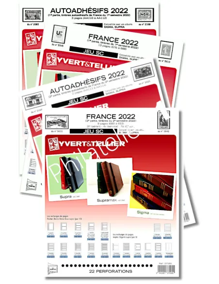 -                      2022  -      JEU SC FRANCE + JEU SC ADHESIFS - 1er + 2ème semestre 2022