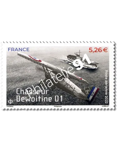 Timbre Poste aérienne n° 92, Chasseur Dewoitine D1, timbres de France