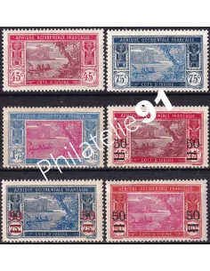 Cote d'Ivoire, n° 104 à 108 charnière, Timbres colonies françaises