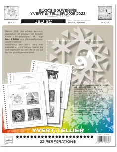 jeu SC pour blocs souvenir Yvert et Tellier de 2008 à 2023