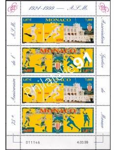 Monaco, n° 2196 et 2197 en Mini-Feuille, collection timbres Monaco