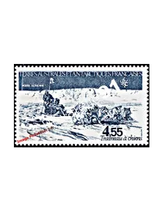 TAAF -  P.A. n°  74 - Traîneau à chiens - Terre Adélie