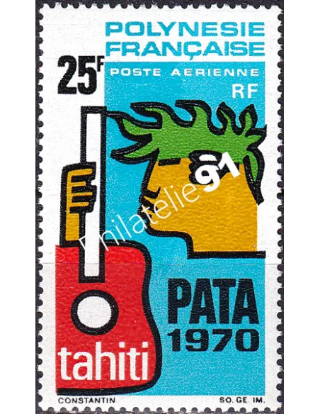 POLYNÉSIE, PA n° 28, Collection timbres Dom-Tom