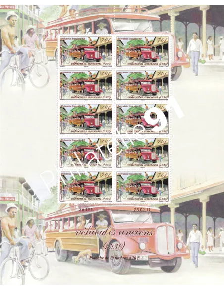 POLYNESIE, Feuilles n° F949 et F950, Collection timbres Dom-Tom