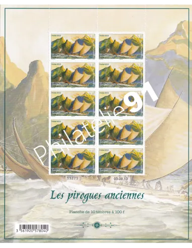 POLYNESIE, Feuilles n° F1042 et F1043, Collection timbres Dom-Tom