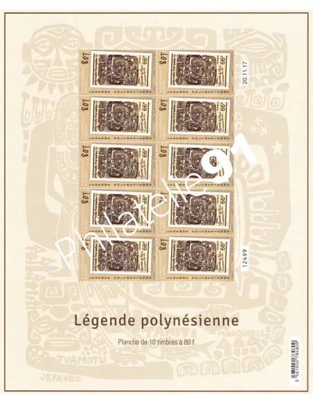POLYNESIE, Feuille n° F1175, Collection timbres Dom-Tom