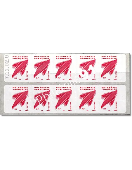 Carnet n° 737 de POLYNESIE, Adhésif, ITVF, Collection timbres Dom-Tom