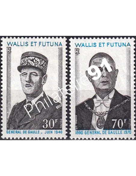 Wallis et Futuna, n° 180 à 181, Collection timbres Dom-Tom