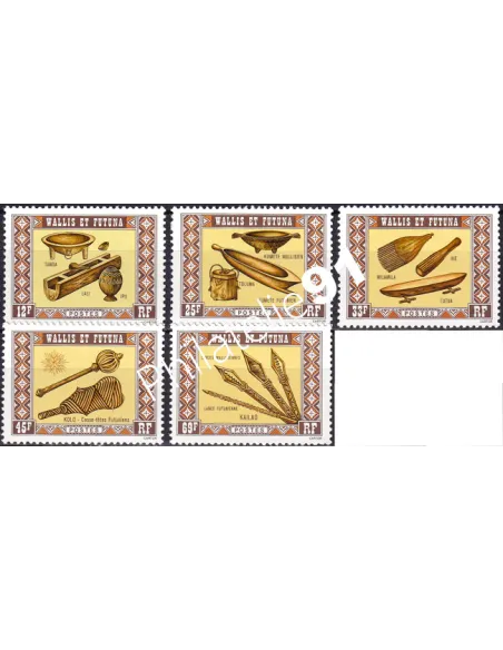 Wallis et Futuna, n° 198 à 202, Collection timbres Dom-Tom