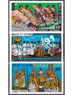 Wallis et Futuna, n° 221 à 223, Collection timbres Dom-Tom