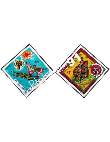 Wallis et Futuna, n° 232 à 233, Collection timbres Dom-Tom
