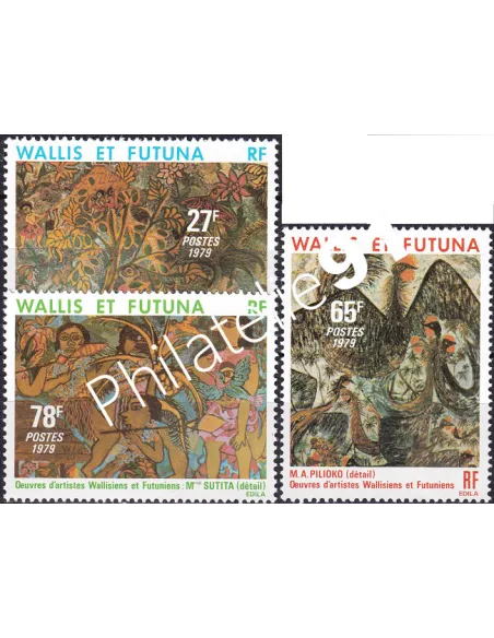 Wallis et Futuna, n° 245 à 247, Collection timbres Dom-Tom